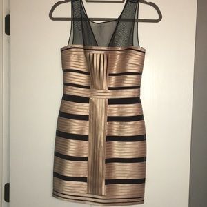 Gold and Black Cocktail Dress